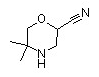 5,5-dimethylmorpholine-2-carbonitrile